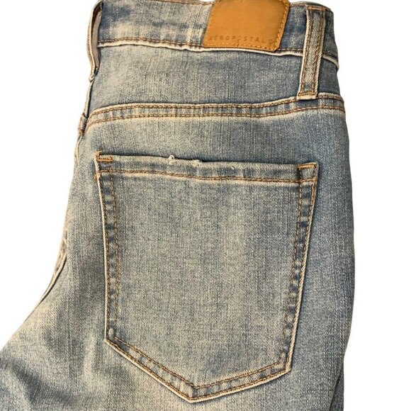 Aeropostale Women's Light Wash Distressed Skinny Flex Effects Jeans HR Size 2 - Picture 9 of 10